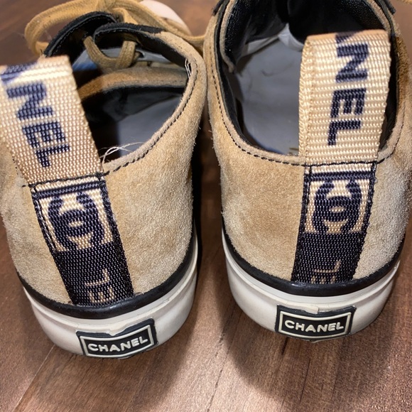 chanel converse style sneakers